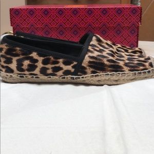 Leopard Printed haircalf espadrilles